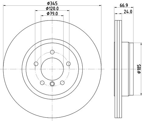 HELLA PAGID Piduriketas 8DD 355 122-051